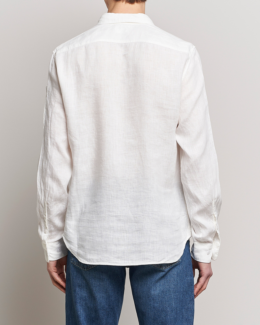 Men | Shirts | C.P. Company | Long Sleeve Linen Shirt White
