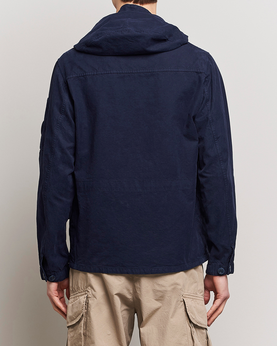 Men | Coats & Jackets | C.P. Company | MAIS-B Canvas Weave Garment Dyed Jacket Navy