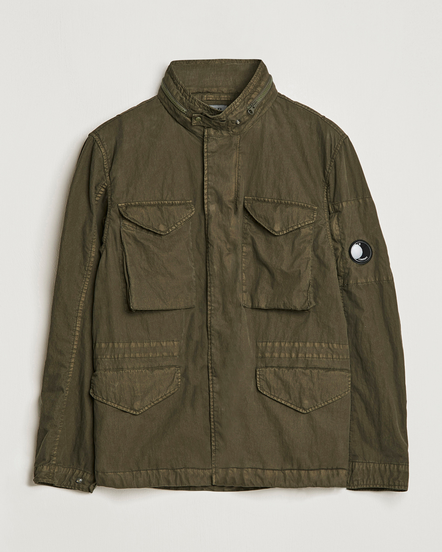 Men | Coats & Jackets | C.P. Company | 50 Fili GUM Cotton Field Jacket Olive