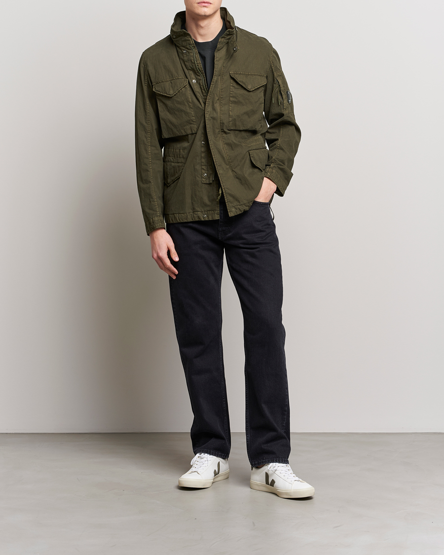 Men | Coats & Jackets | C.P. Company | 50 Fili GUM Cotton Field Jacket Olive