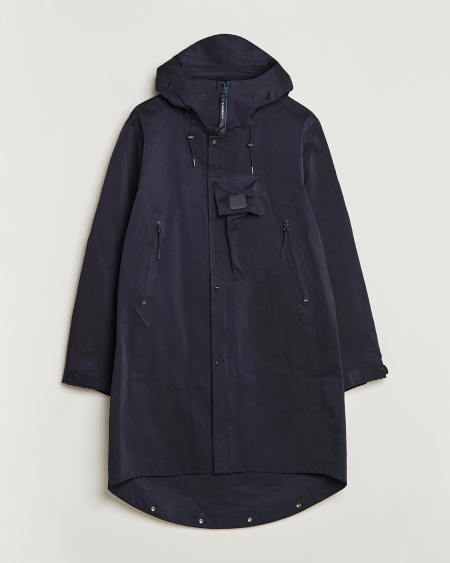 C.P. Company Metropolis A.A.C. Water resistant Long Jacket Navy at