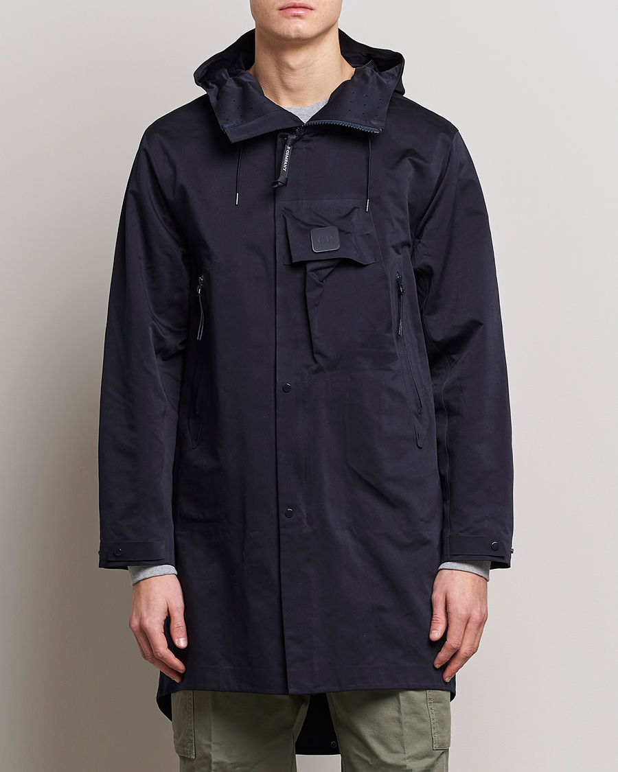 Men | CP Company Coats & Jackets | C.P. Company | Metropolis A.A.C. Water resistant Long Jacket Navy