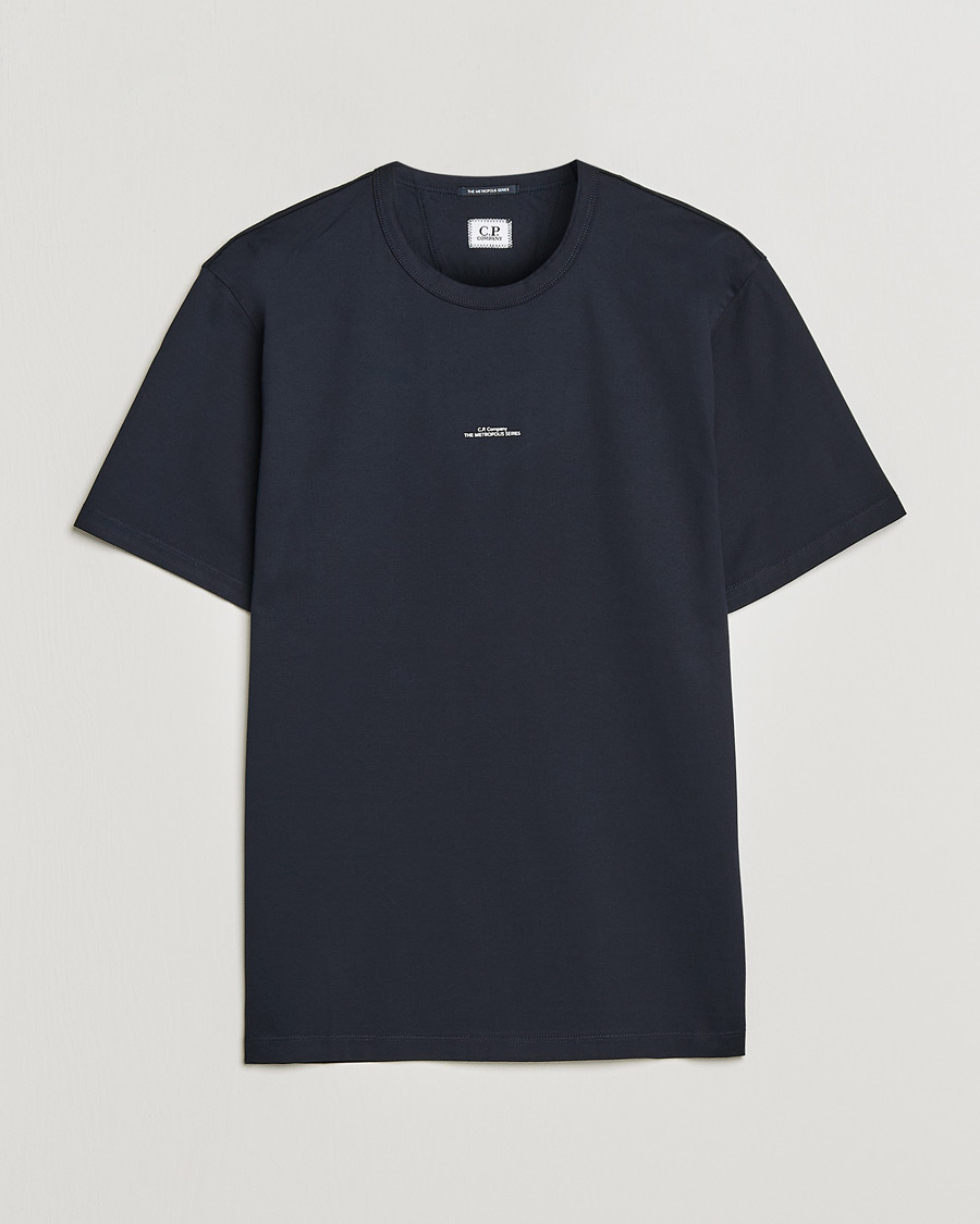 Men | T-Shirts | C.P. Company | Metropolis Mercerized Jersey T-Shirt Navy