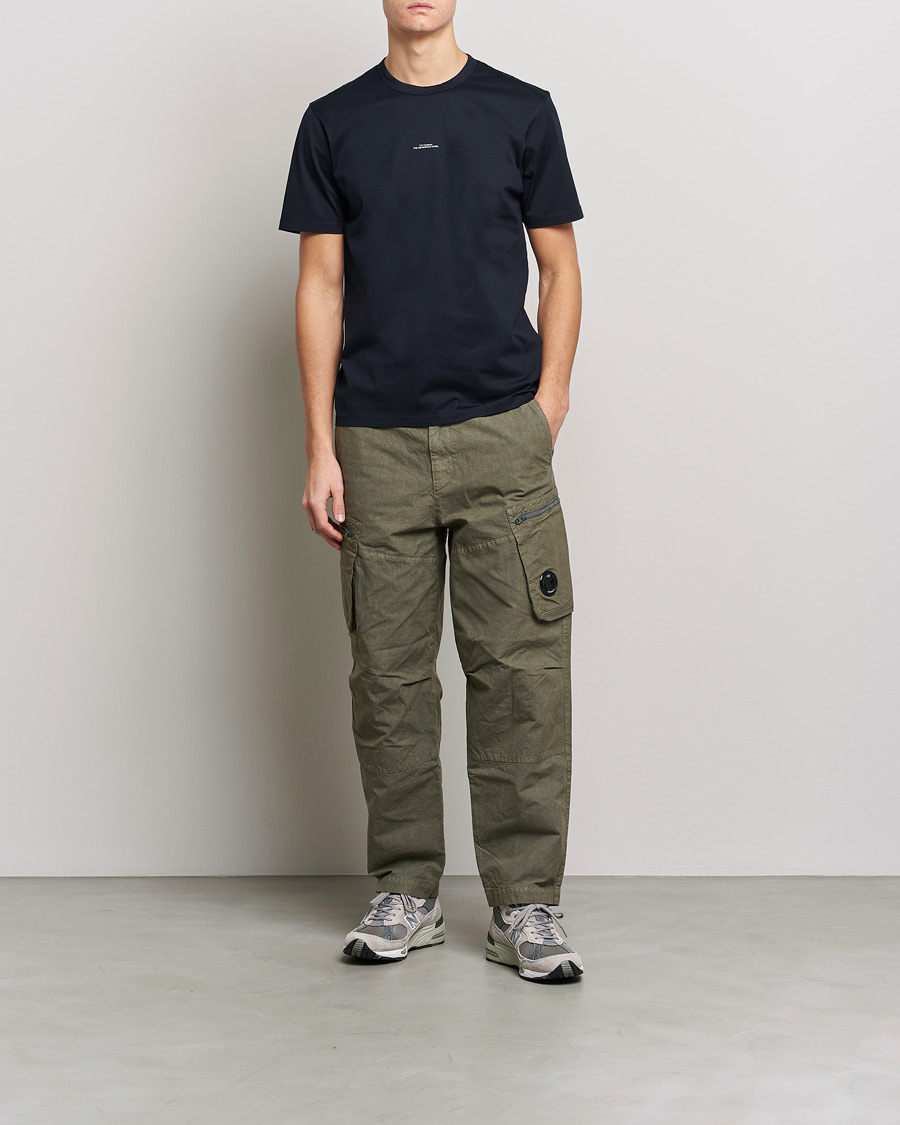 Men | T-Shirts | C.P. Company | Metropolis Mercerized Jersey T-Shirt Navy
