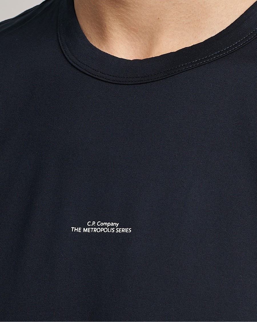 Men | T-Shirts | C.P. Company | Metropolis Mercerized Jersey T-Shirt Navy