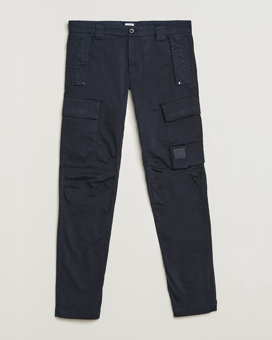 Men | Trousers | C.P. Company | Metropolis Satin Stretch Cargo Pants Navy