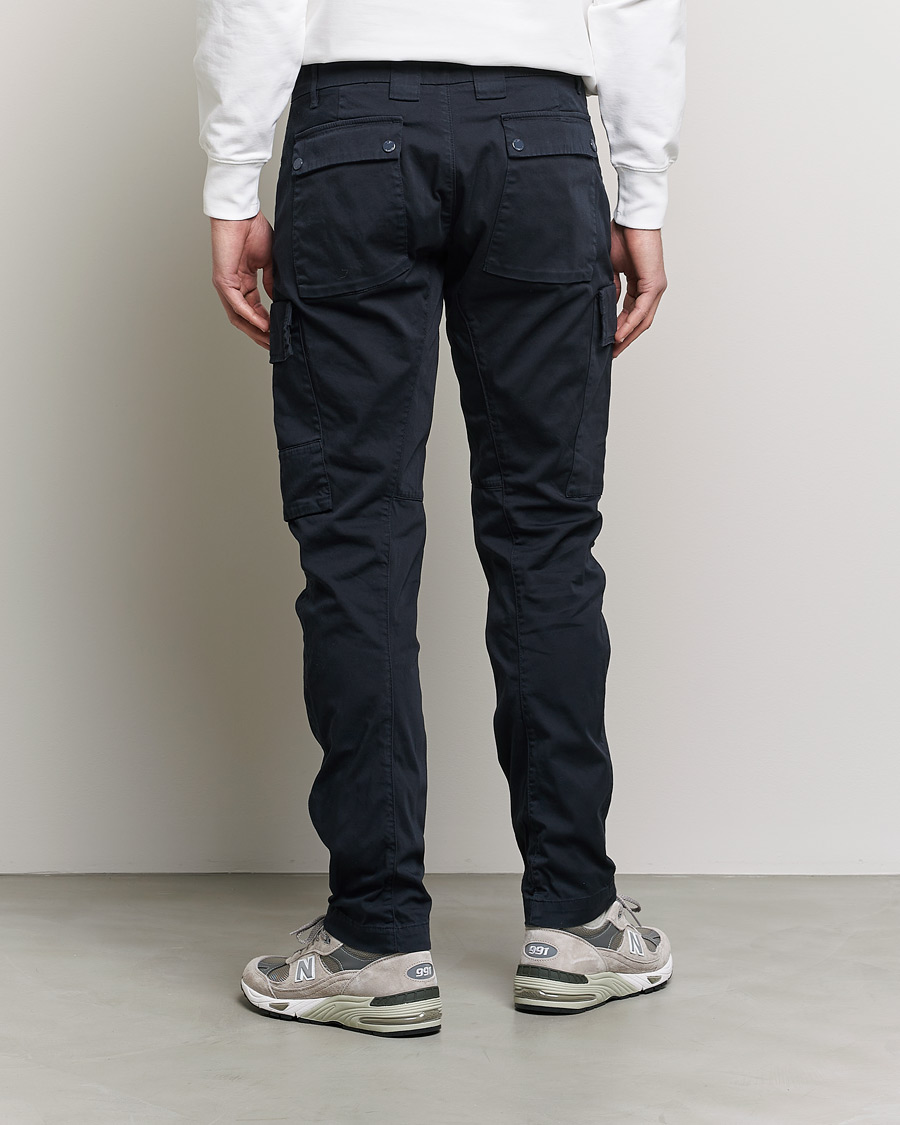 Men | Trousers | C.P. Company | Metropolis Satin Stretch Cargo Pants Navy