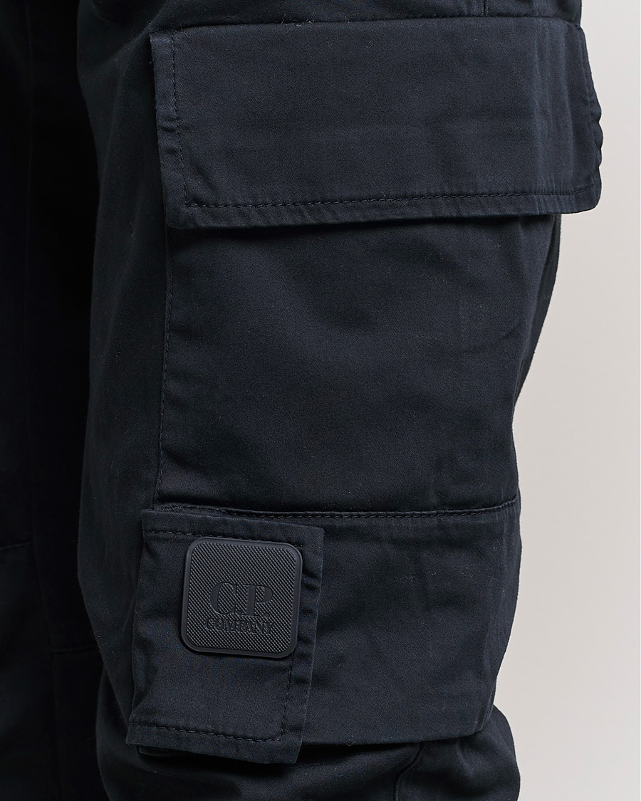 Men | Trousers | C.P. Company | Metropolis Satin Stretch Cargo Pants Navy