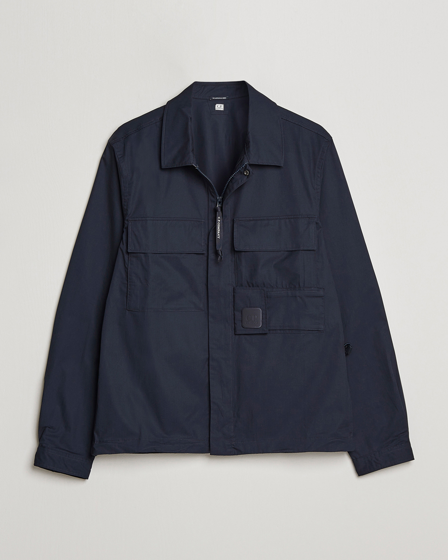 Men | Shirts | C.P. Company | Metropolis Cotton Gabardine Overshirt Navy