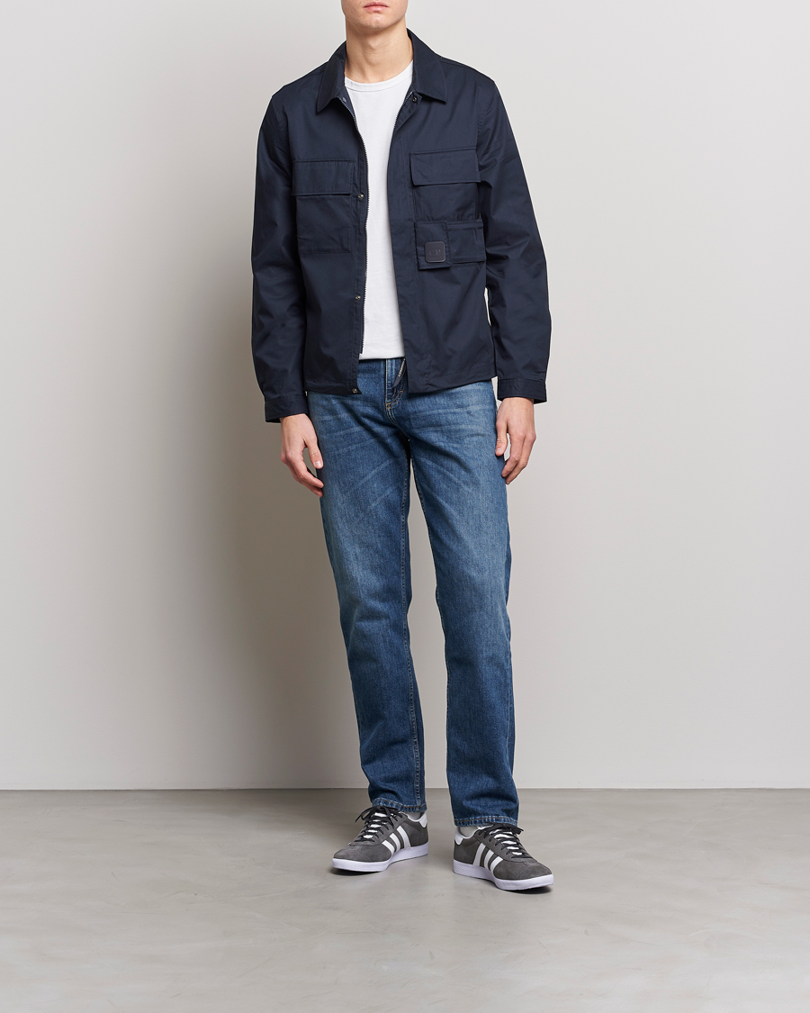 Men | Shirts | C.P. Company | Metropolis Cotton Gabardine Overshirt Navy
