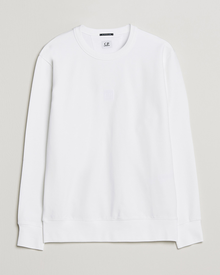 Men | Sweaters & Knitwear | C.P. Company | Metropolis Stretch Fleece Sweatshirt White