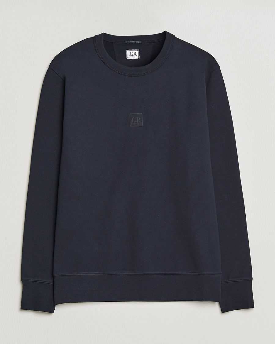 Men | Sweaters & Knitwear | C.P. Company | Metropolis Stretch Fleece Sweatshirt Navy