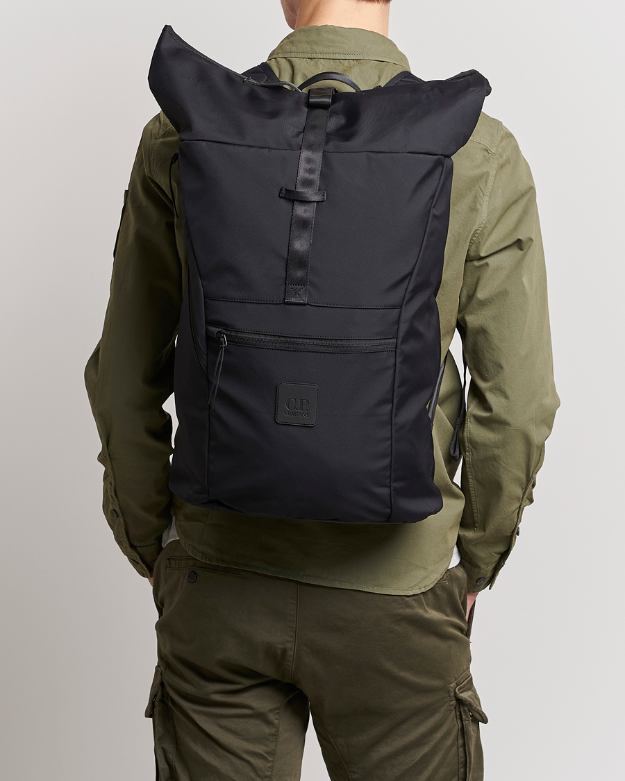 Men | C.P. Company Metropolis Dynafil 3 Layers Backpack Black | C.P. Company | Metropolis Dynafil 3 Layers Backpack Black