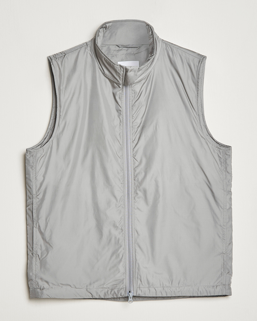Men | Gilets | Aspesi | Vernes Nylon Gilet Grey