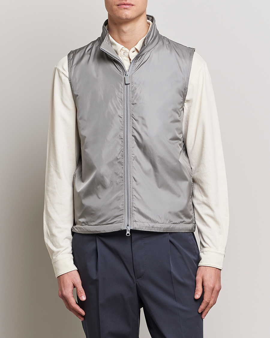 Men | Coats & Jackets | Aspesi | Vernes Nylon Gilet Grey