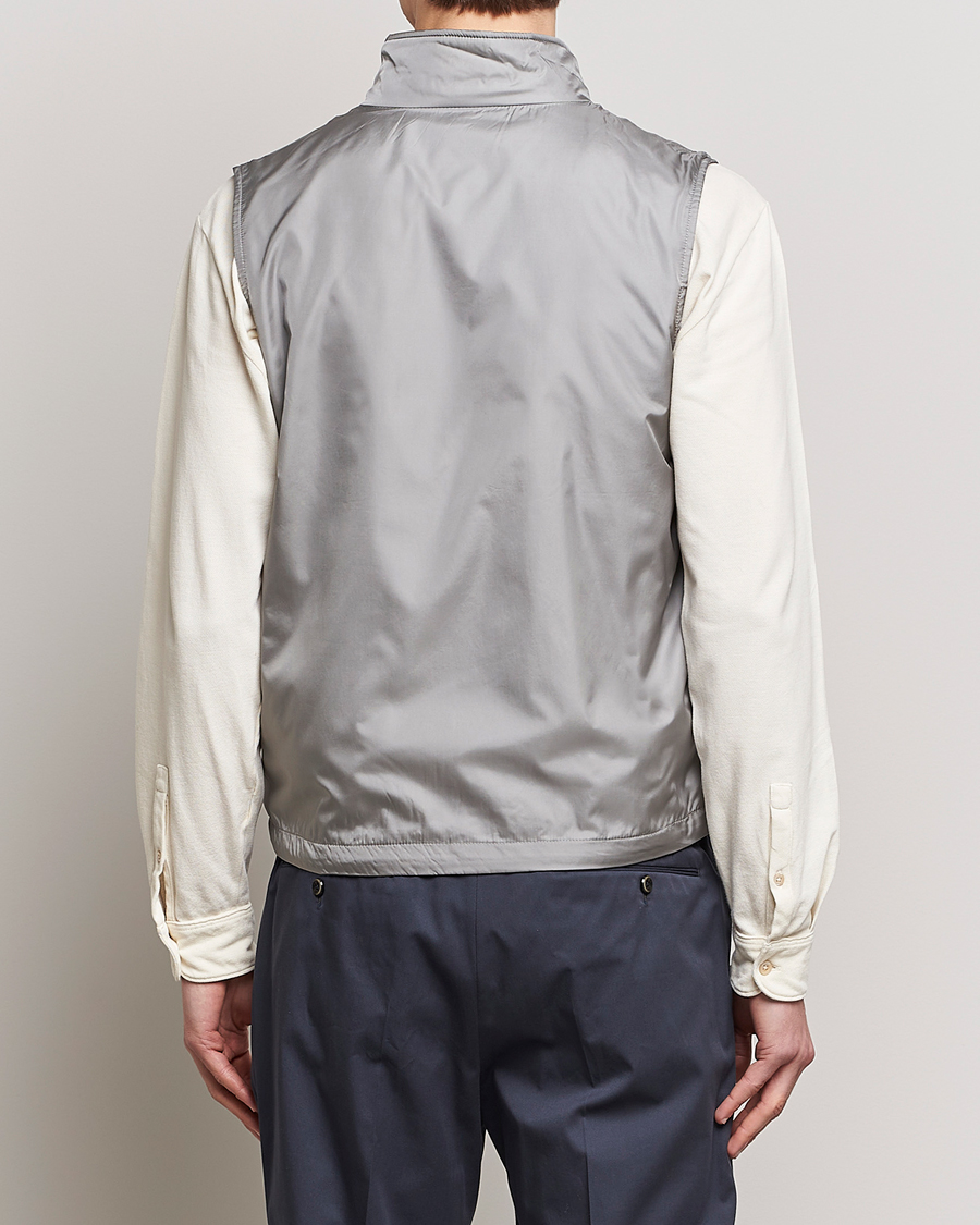 Men | Gilets | Aspesi | Vernes Nylon Gilet Grey