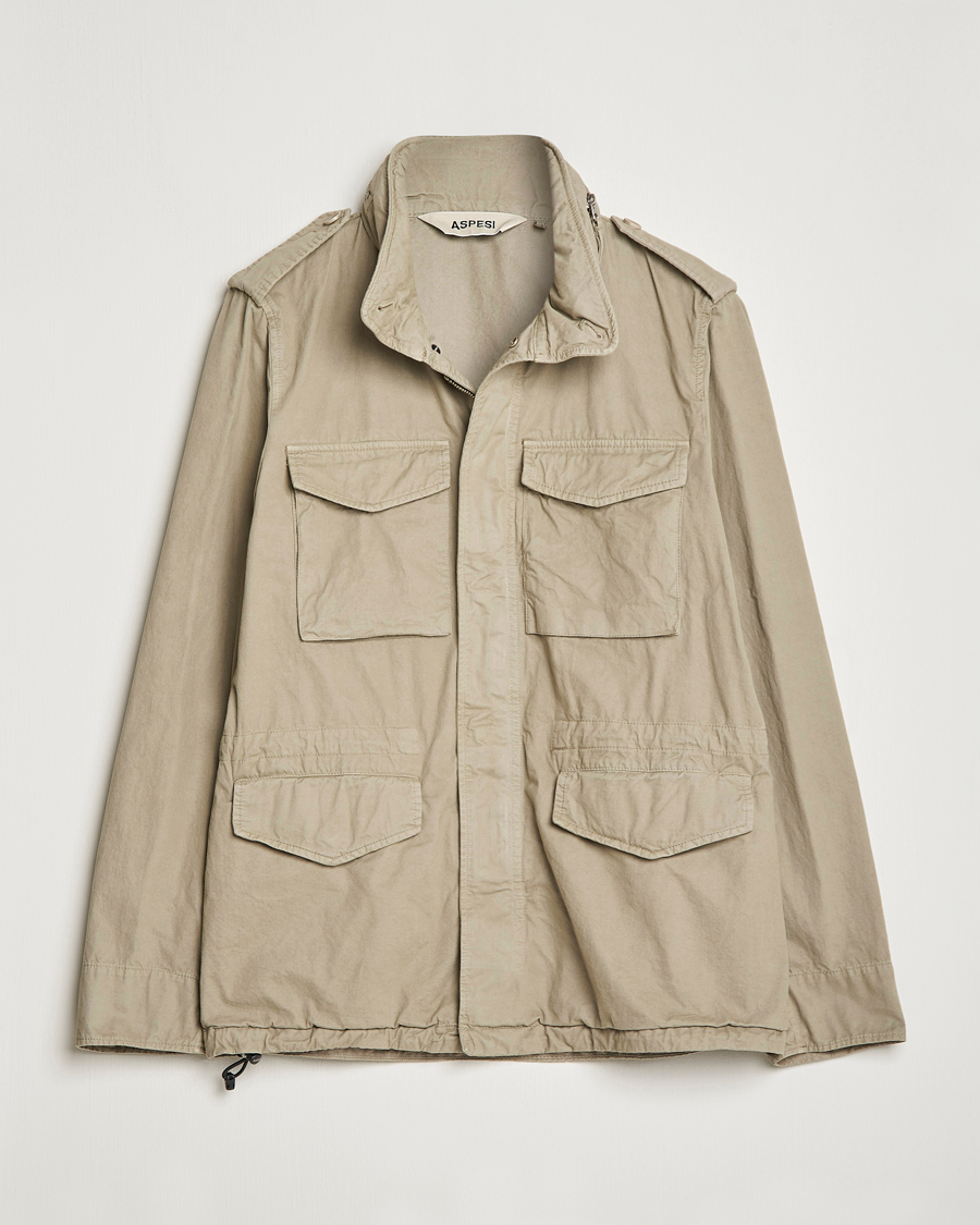 Men | Coats & Jackets | Aspesi | Cotton Field Jacket Khaki