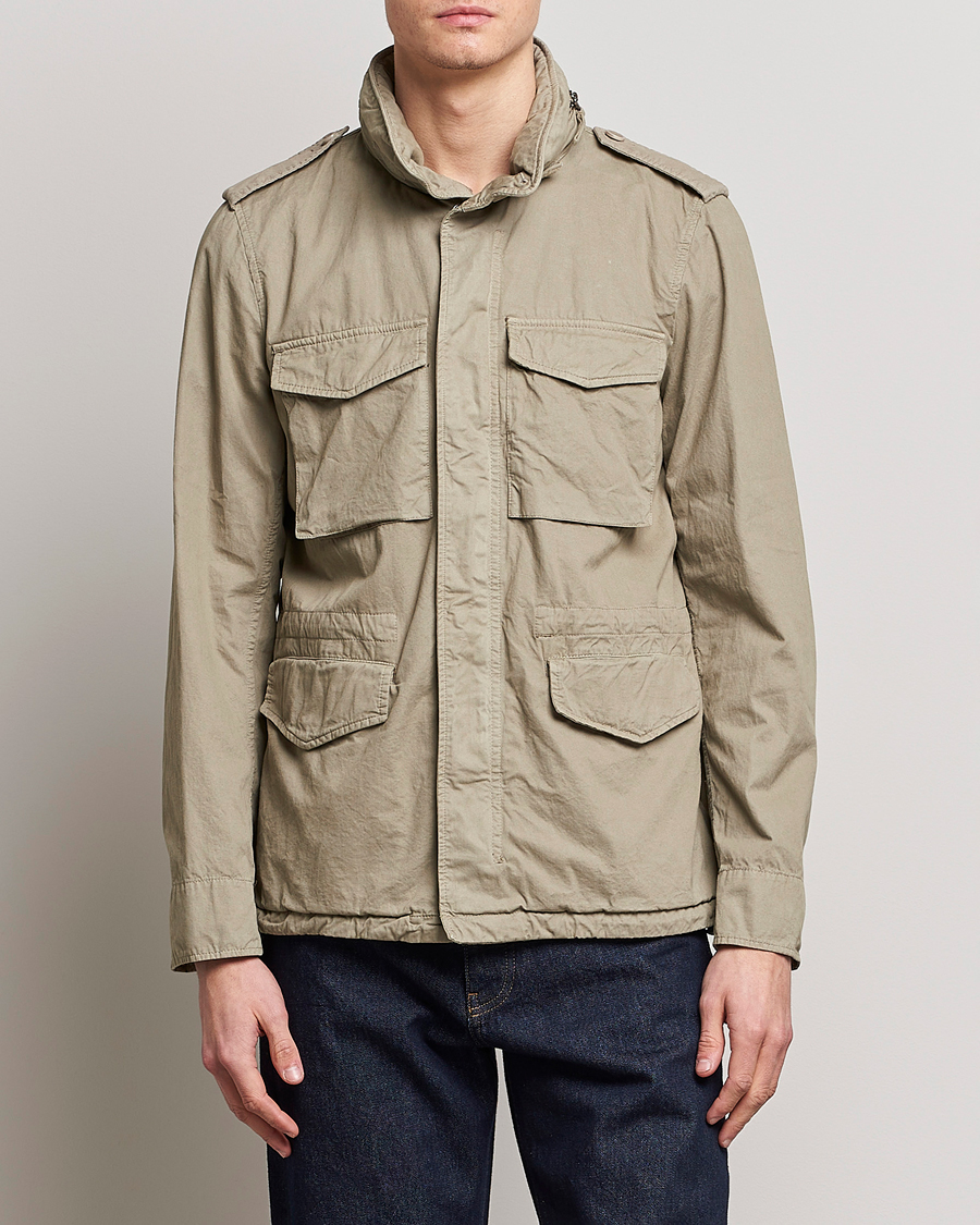 Men | Autumn Jackets | Aspesi | Cotton Field Jacket Khaki