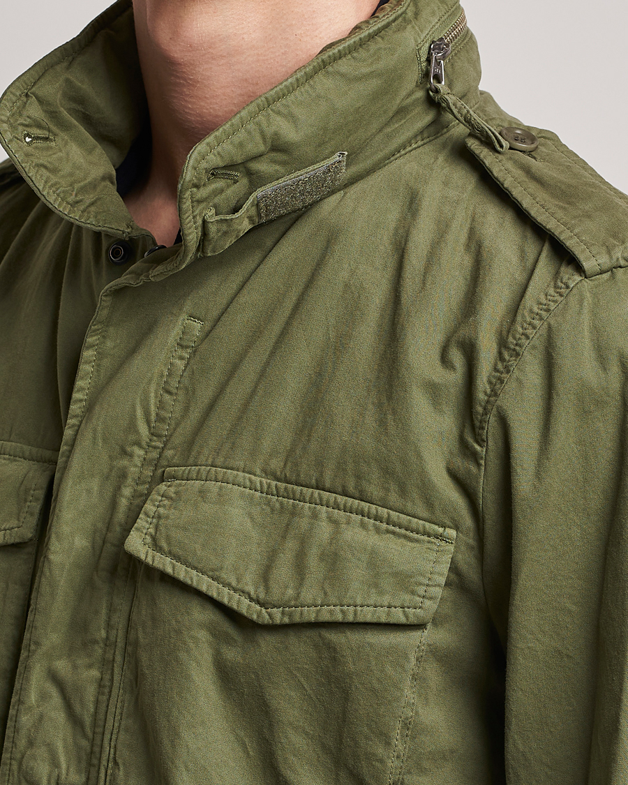 Aspesi Cotton Field Jacket Army Green at CareOfCarl.com