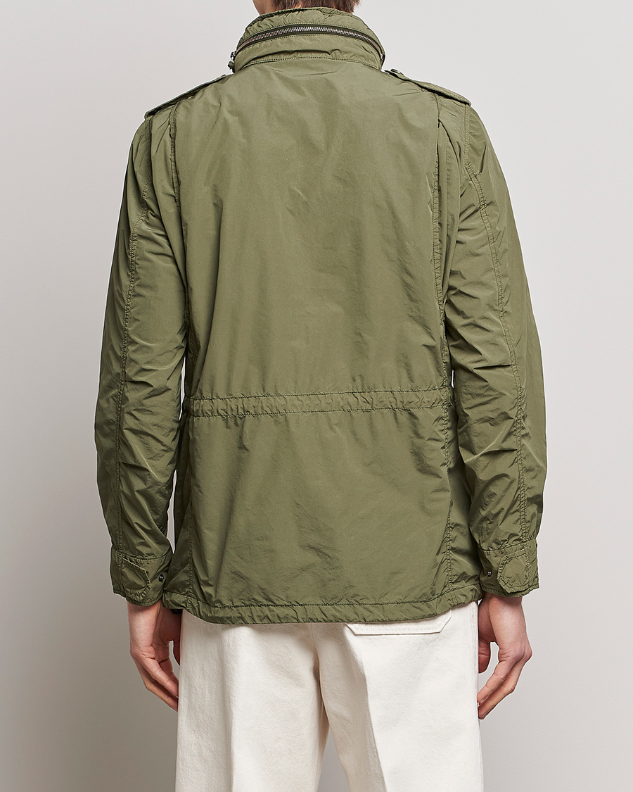 Men | Coats & Jackets | Aspesi | Giubotto Garment Dyed Field Jacket Army Green