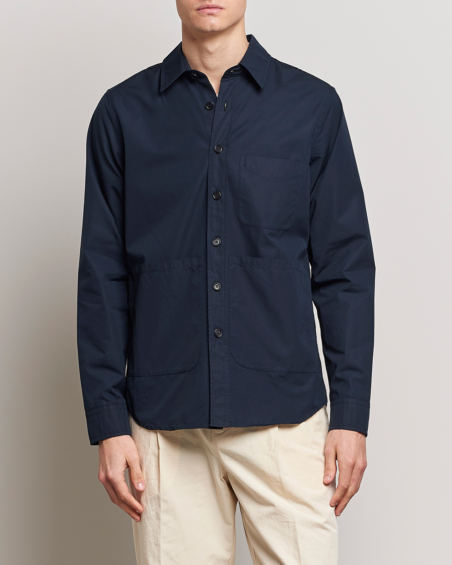 Men | Coats & Jackets | Aspesi | Utility Shirt Jacket Navy