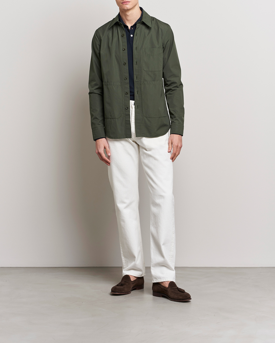 Men | Coats & Jackets | Aspesi | Utility Shirt Jacket Dark Green
