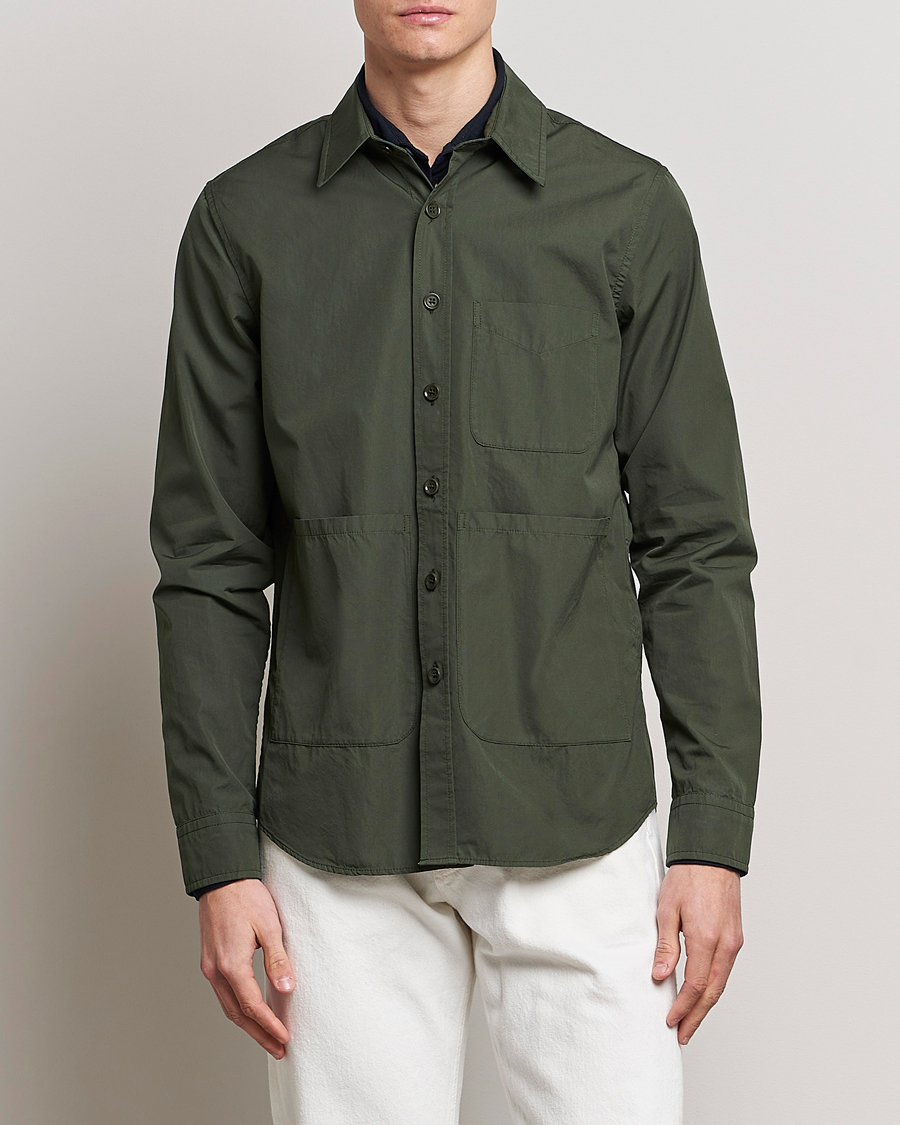 Men | Coats & Jackets | Aspesi | Utility Shirt Jacket Dark Green