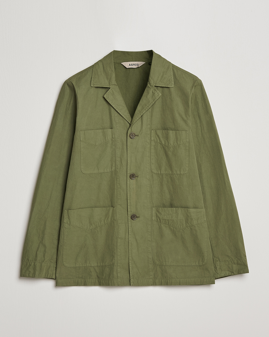 Men | Coats & Jackets | Aspesi | Fadango Shirt Jacket Army Green