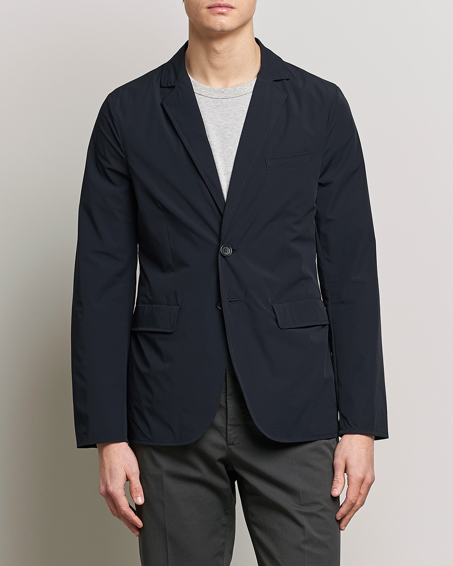 Men | Blazers | Aspesi | Stretch Nylon Blazer Navy