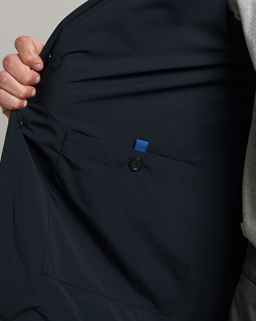 Men | Blazers | Aspesi | Stretch Nylon Blazer Navy