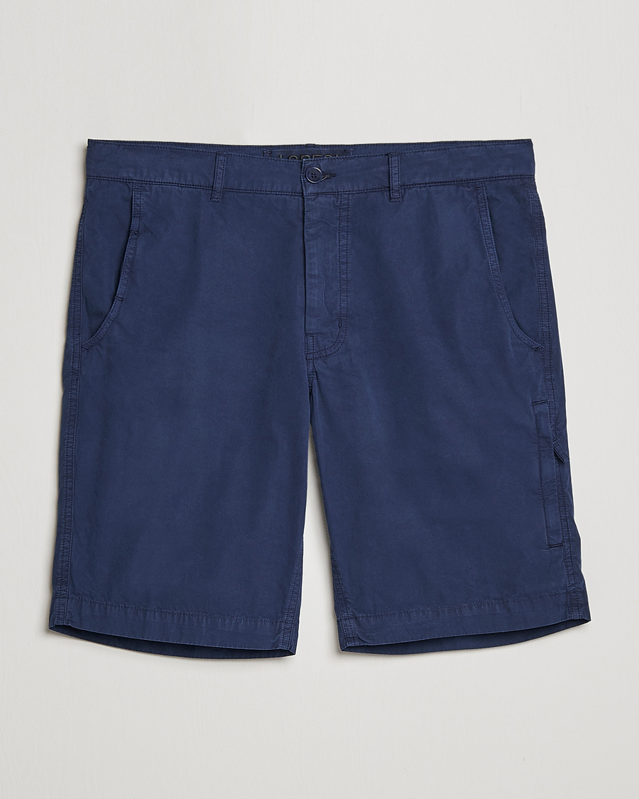 Men | Shorts | Aspesi | Washed Cotton Cargo Shorts Dark Blue