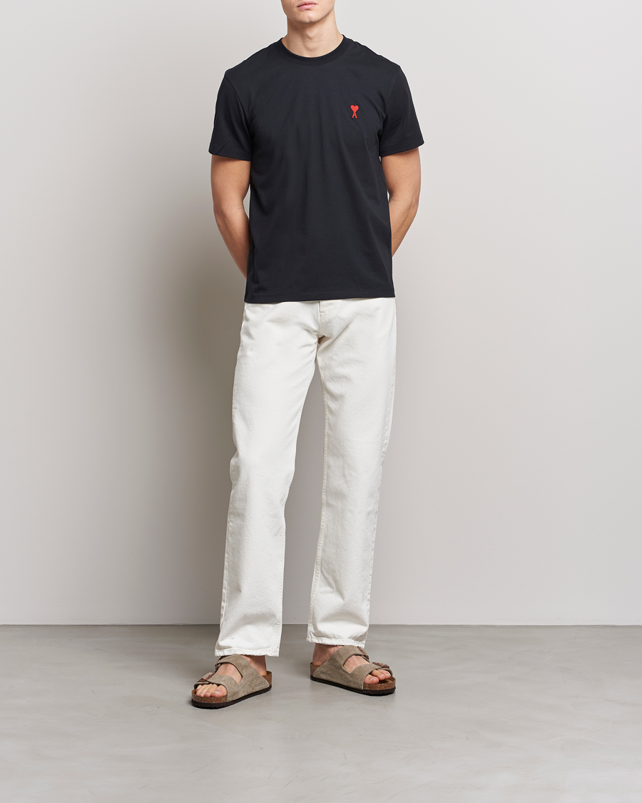 Men | T-Shirts | AMI | Heart Logo T-Shirt Black