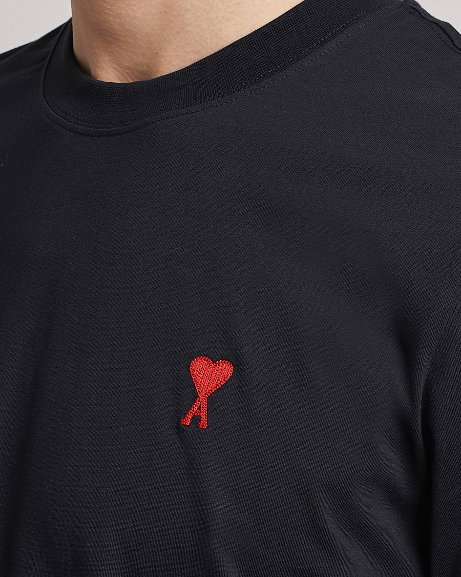 Men | T-Shirts | AMI | Heart Logo T-Shirt Black