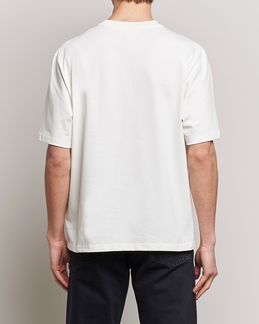 Men | T-Shirts | AMI | Big Heart Short Sleeve T-Shirt Natural White