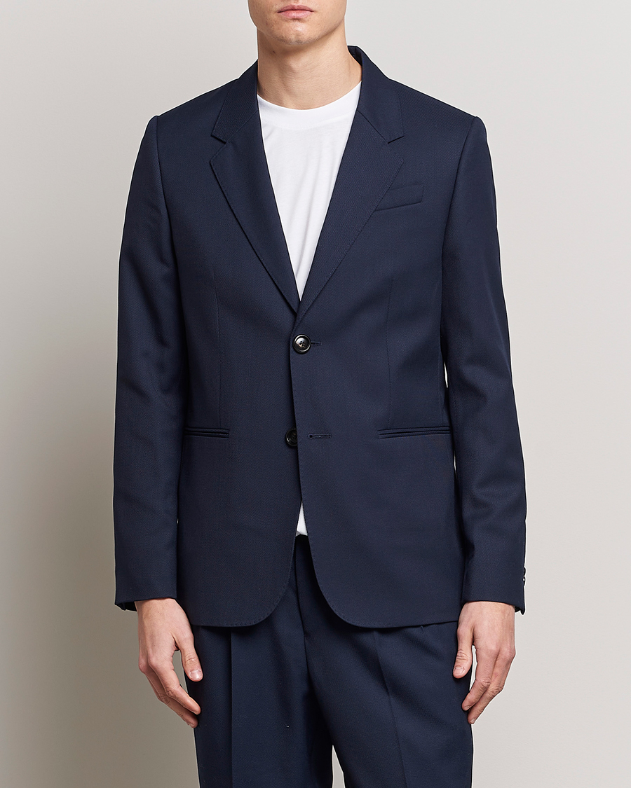 Men | Suit Jackets | AMI | Wool Blazer Navy