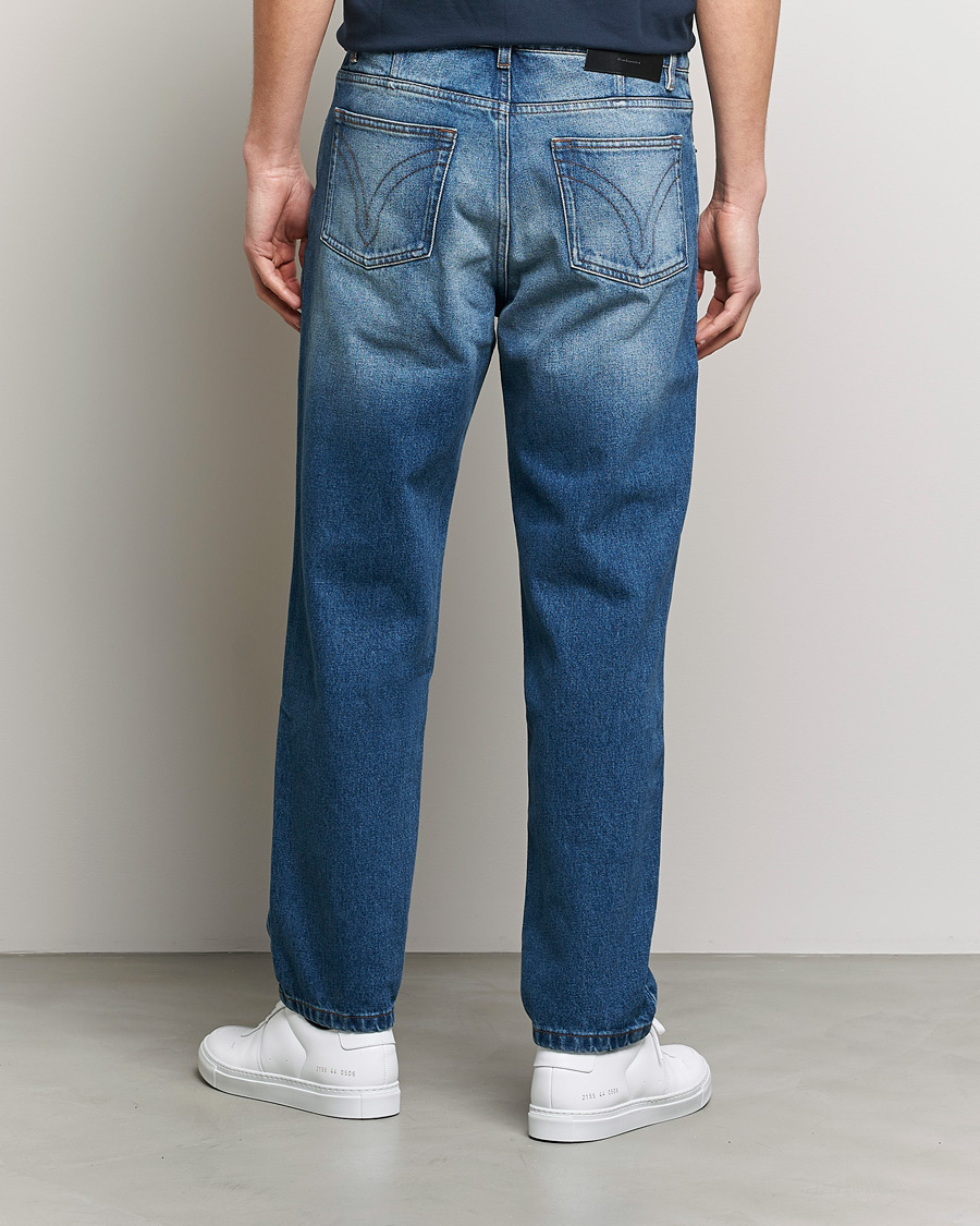 Men | Jeans | AMI | Tapered Jeans Used Blue Wash