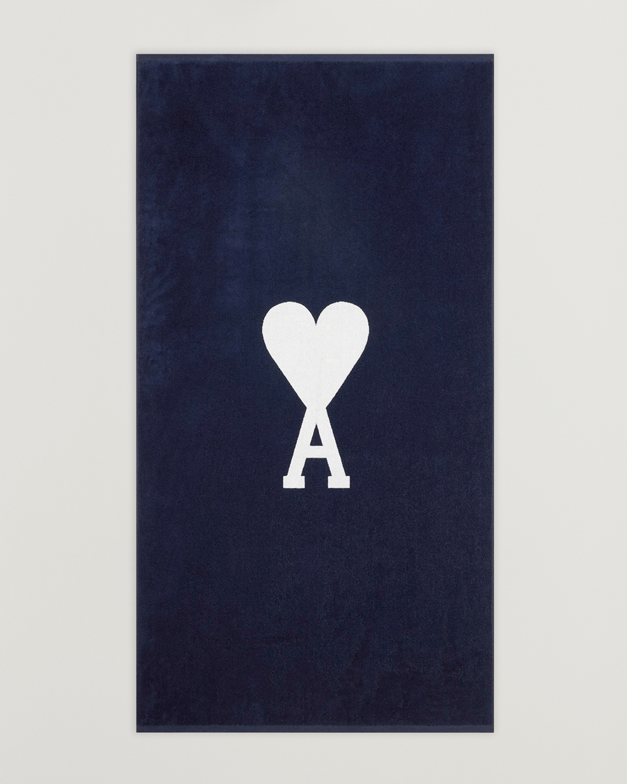 Men | AMI Beach Towel Navy | AMI | Beach Towel Navy