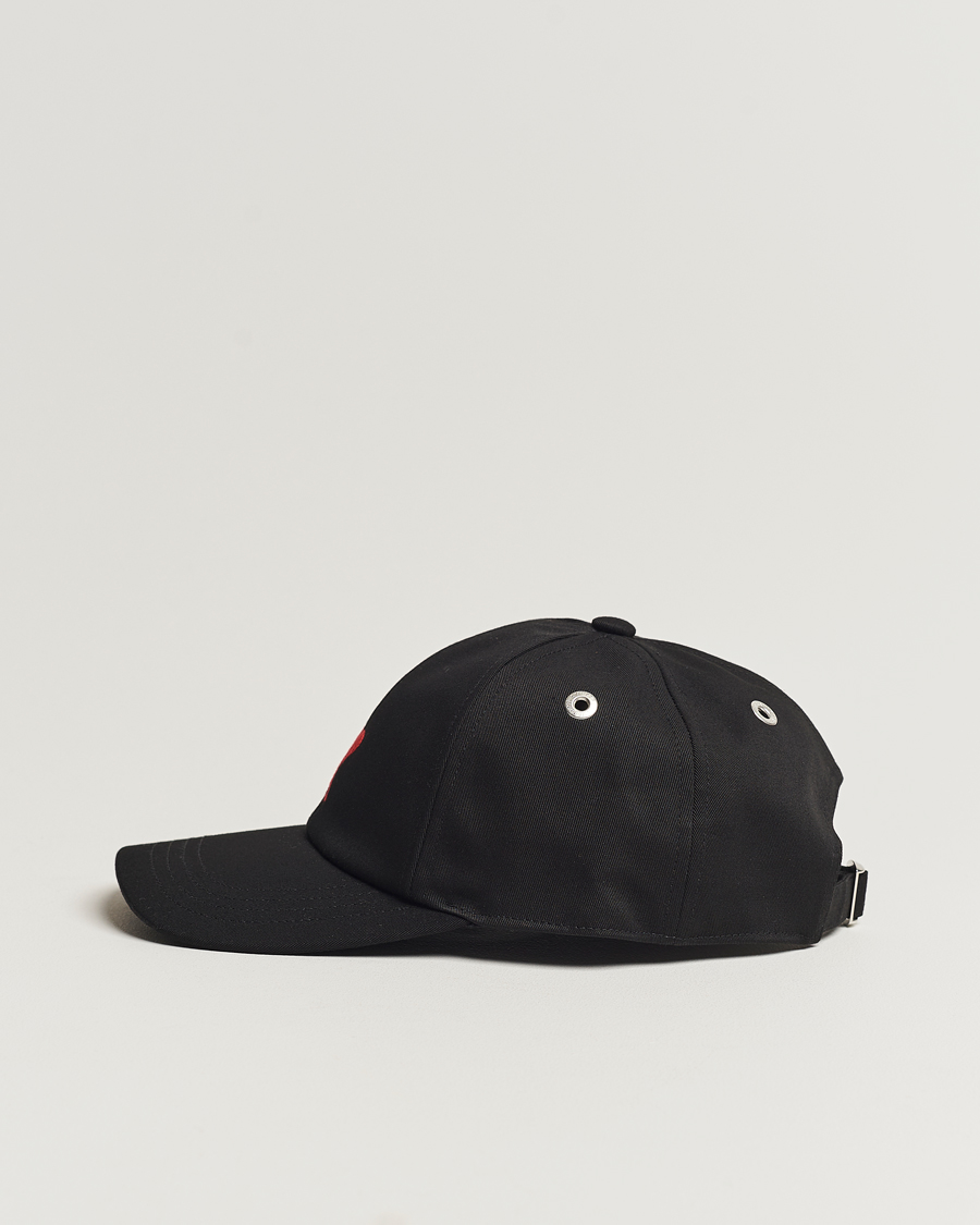 Men | AMI Heart Logo Baseball Cap Black | AMI | Heart Logo Baseball Cap Black