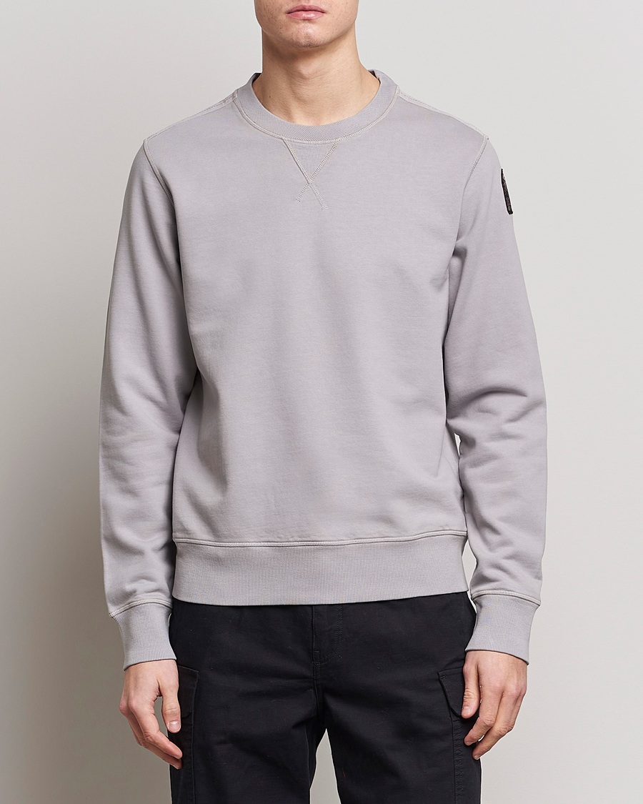 Men | Grey sweatshirts | Parajumpers | Caleb Crew Neck Sweatshirt Paloma