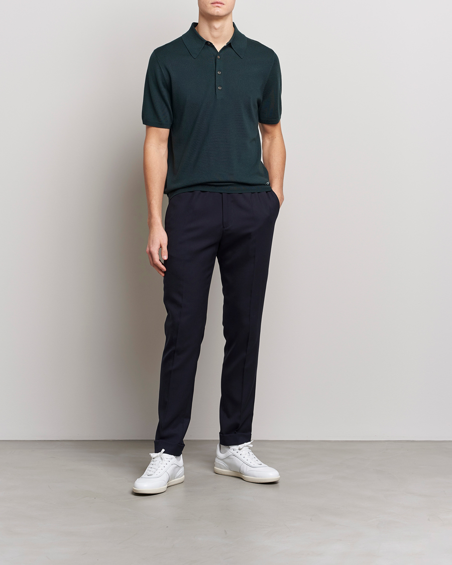 Men | Sweaters & Knitwear | PS Paul Smith | Merino Wool Polo Green