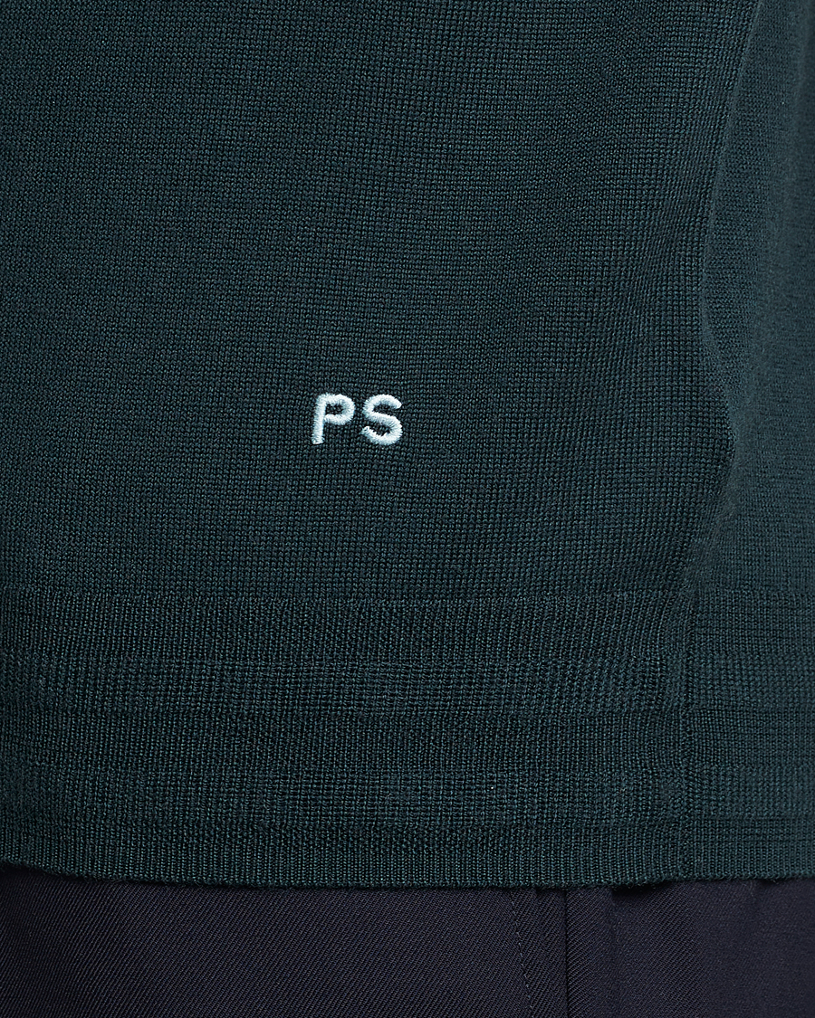 Men | Sweaters & Knitwear | PS Paul Smith | Merino Wool Polo Green