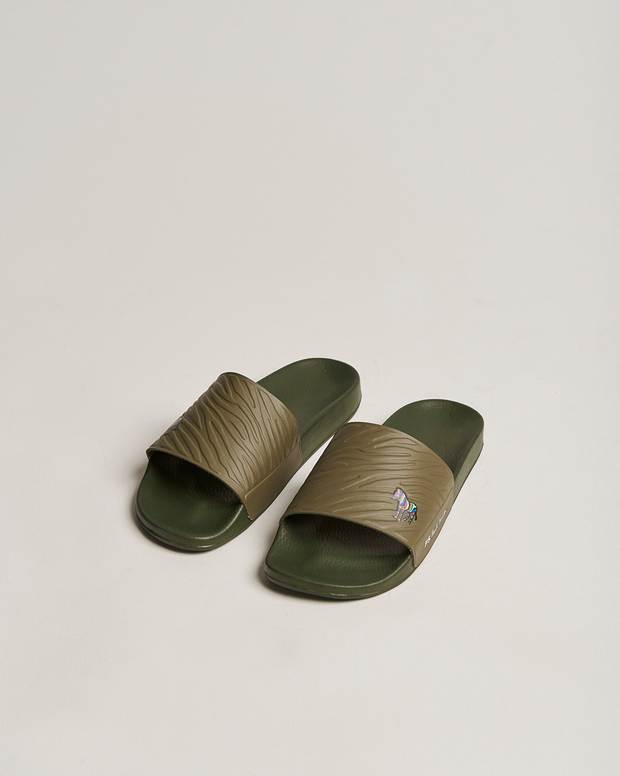 Men | Sandals & Slides | PS Paul Smith | Nyro Zebra Sandal Green
