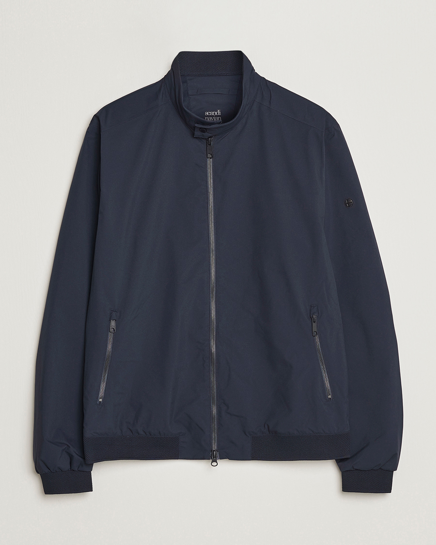 Men | Coats & Jackets | Scandinavian Edition | Plain Waterproof Jacket Midnight Blue