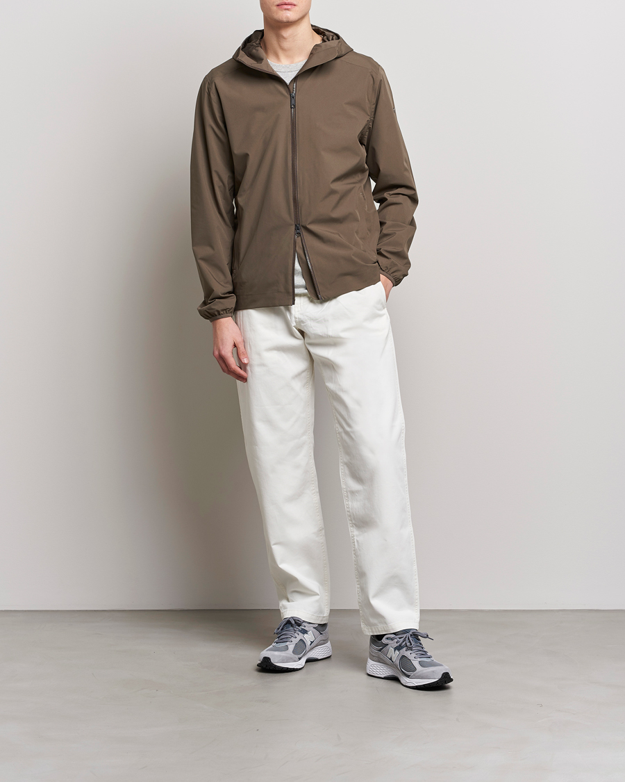 Men | Coats & Jackets | Scandinavian Edition | Hood Waterproof Jacket Major Brown
