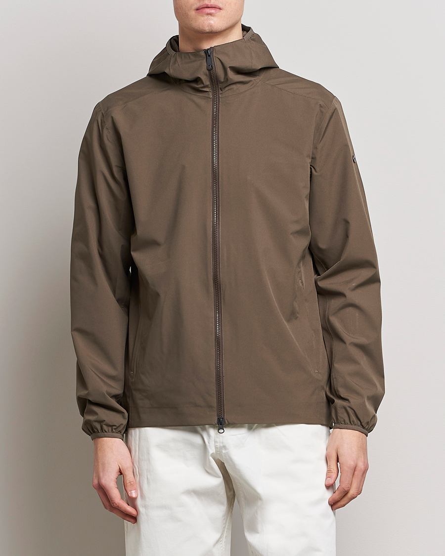 Men | Coats & Jackets | Scandinavian Edition | Hood Waterproof Jacket Major Brown