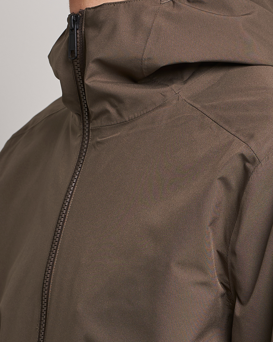 Men | Coats & Jackets | Scandinavian Edition | Hood Waterproof Jacket Major Brown