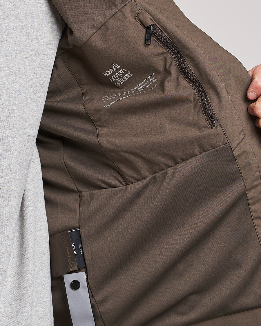 Men | Coats & Jackets | Scandinavian Edition | Hood Waterproof Jacket Major Brown