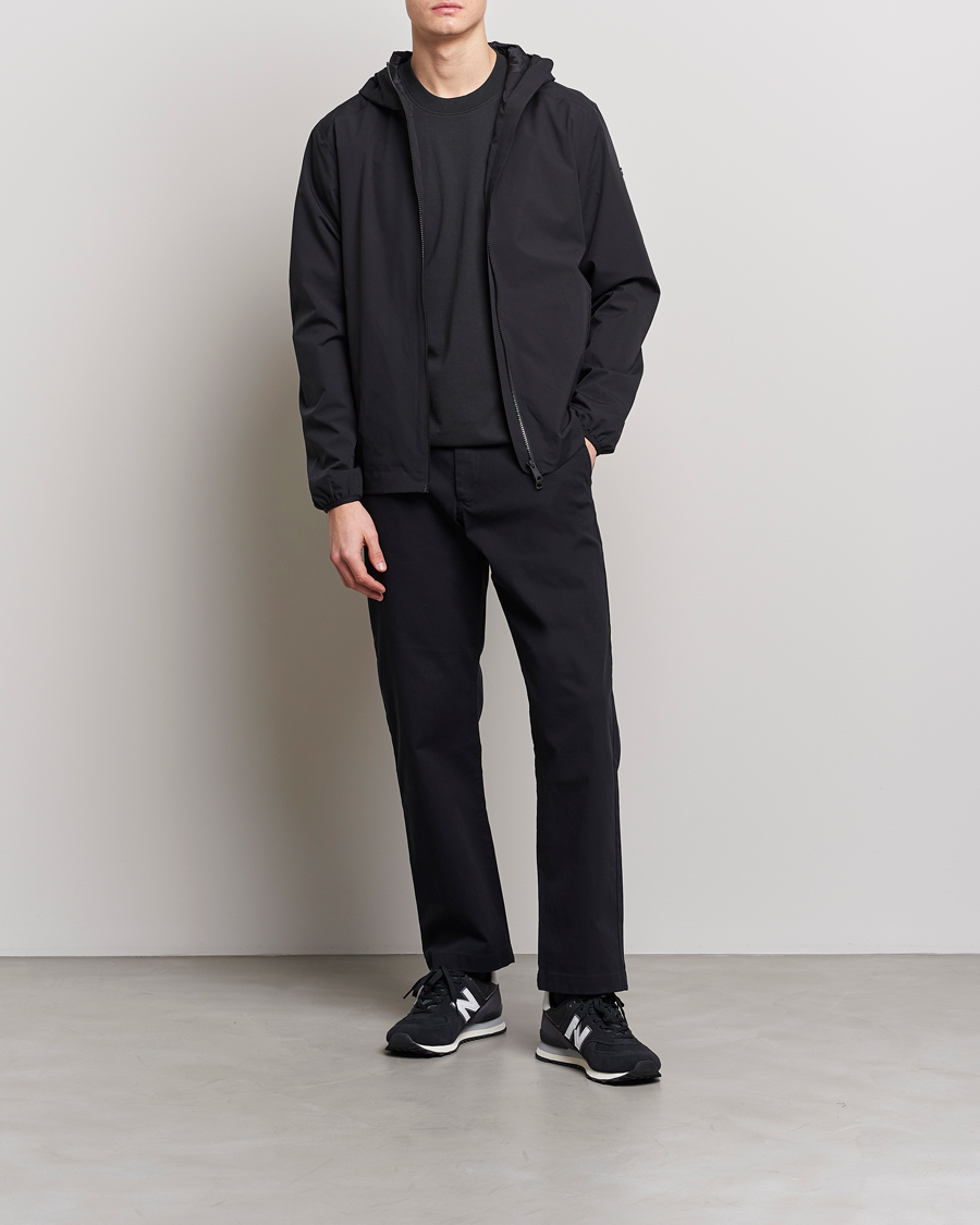 Men | Coats & Jackets | Scandinavian Edition | Hood Waterproof Jacket Onyx