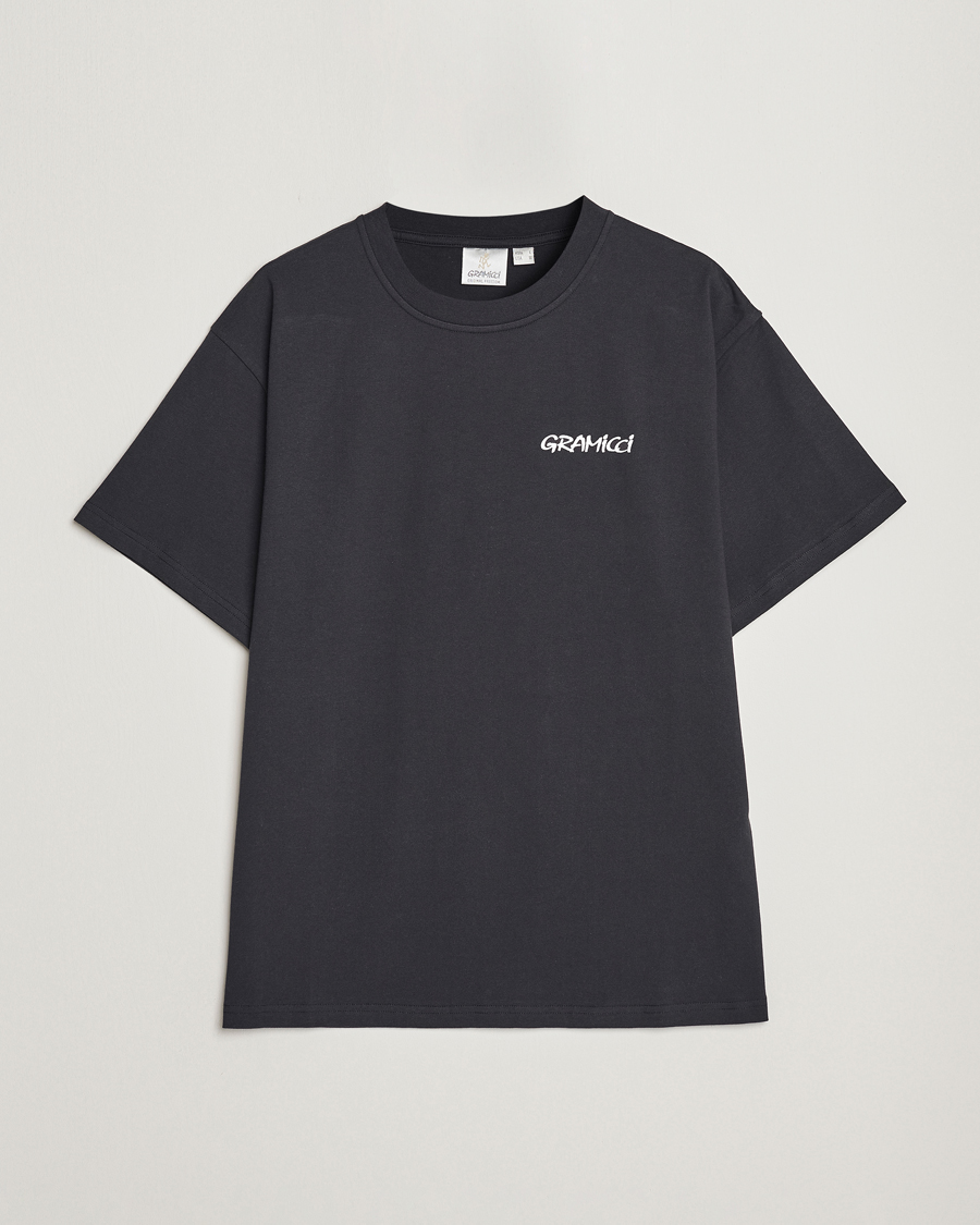 Men | T-Shirts | Gramicci | Organic Cotton Flower T-Shirt Vintage Black