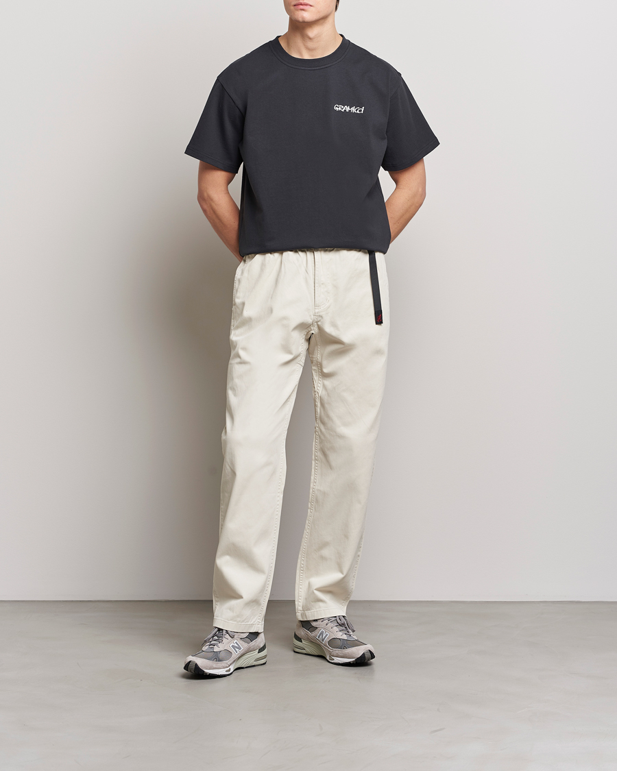 Men | T-Shirts | Gramicci | Organic Cotton Flower T-Shirt Vintage Black